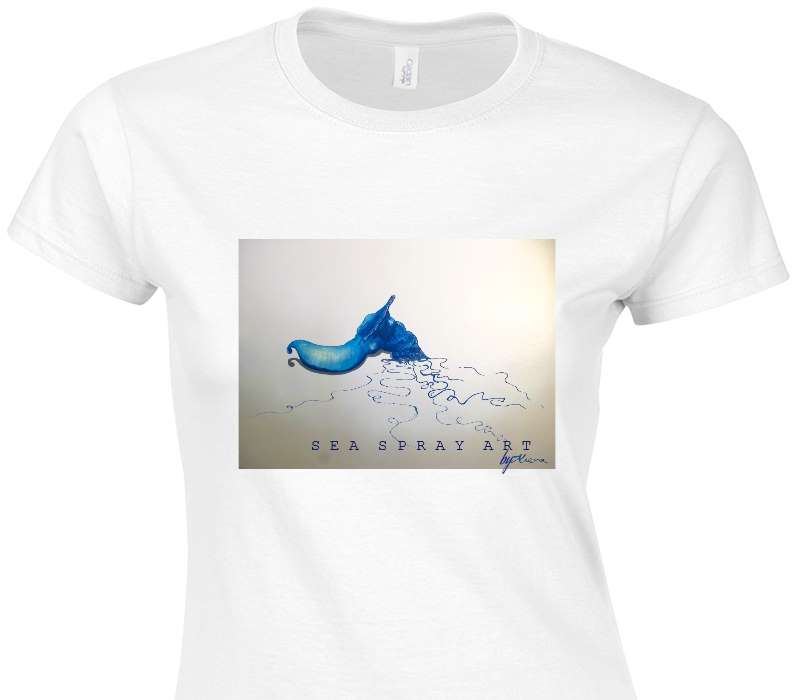 Custom Womens Soft Style 100% Cotton White T-Shirt