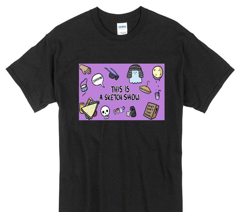 Custom Gildan 100% Cotton Black T-Shirt