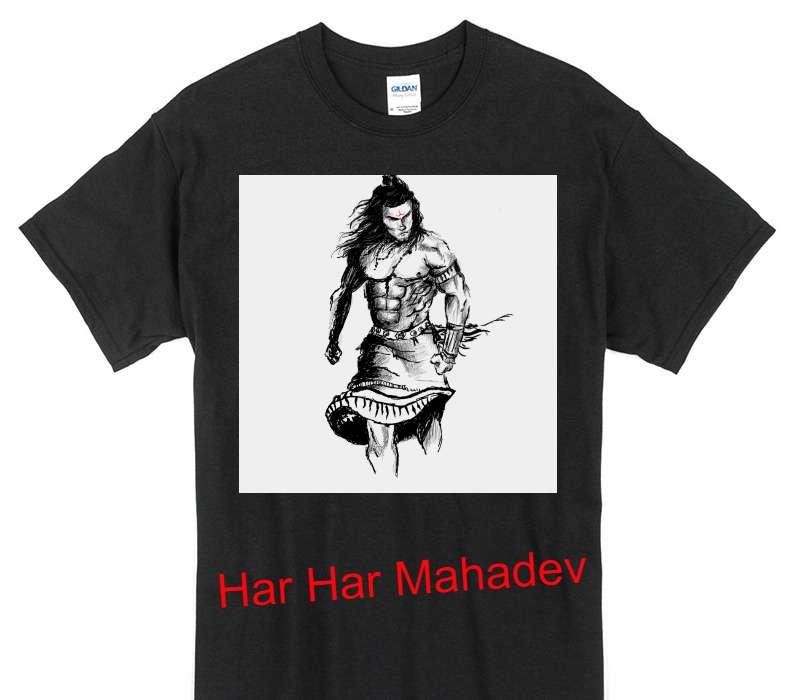 Custom Gildan 100% Cotton Black T-Shirt