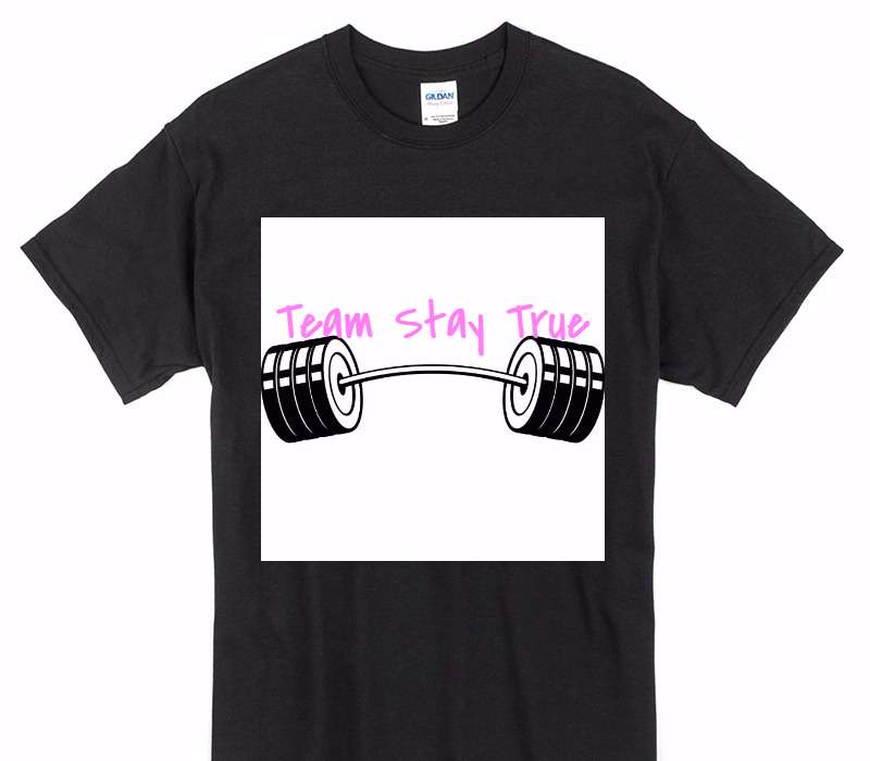 Custom Gildan 100% Cotton Black T-Shirt