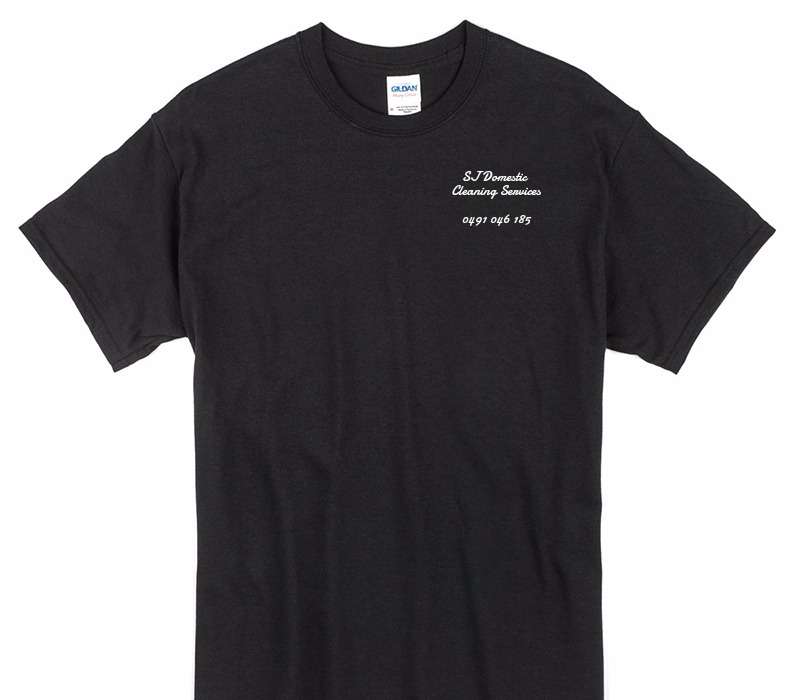 Custom Gildan 100% Cotton Black T-Shirt