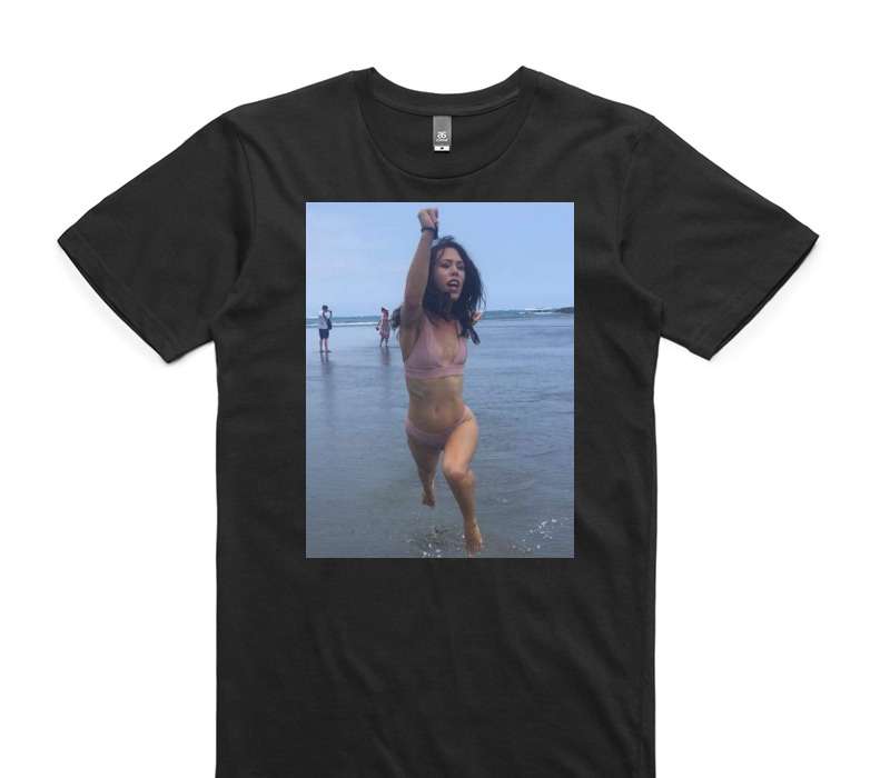 Custom AS Colour 100% Cotton Black T-Shirt