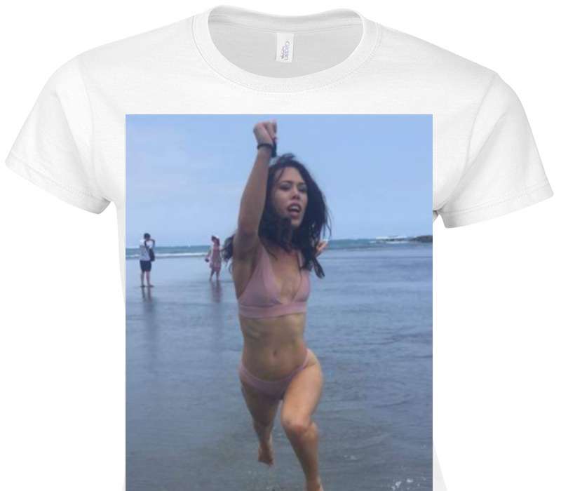 Custom Womens Soft Style 100% Cotton White T-Shirt