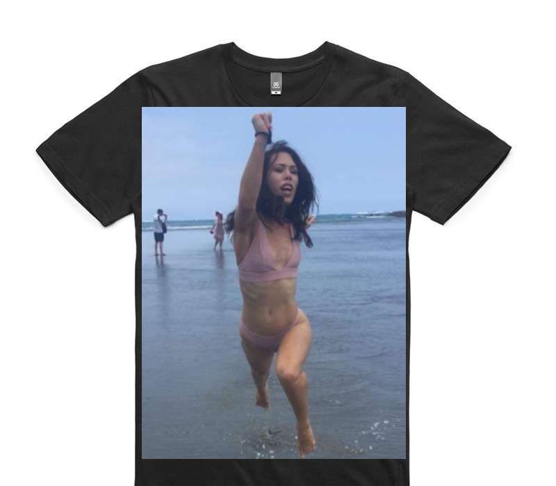 Custom AS Colour 100% Cotton Black T-Shirt