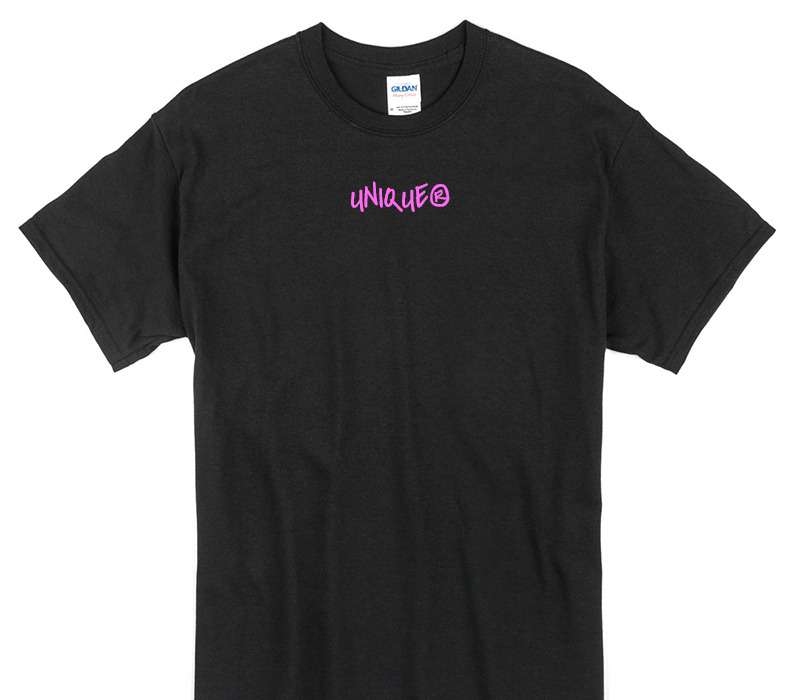 Custom Gildan 100% Cotton Black T-Shirt