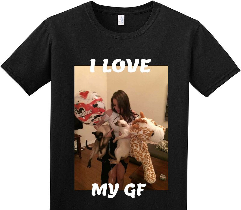 Custom Adult Soft Style 100% Cotton Black T-Shirt
