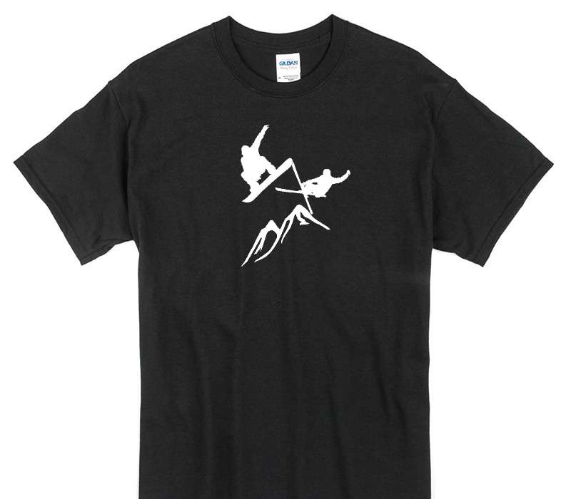 Custom Gildan 100% Cotton Black T-Shirt