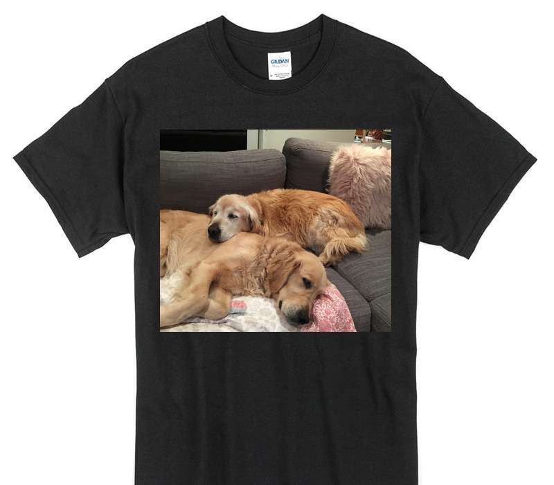 Custom Gildan 100% Cotton Black T-Shirt