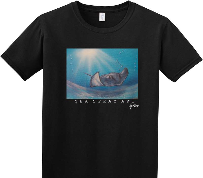 Custom Adult Soft Style 100% Cotton Black T-Shirt