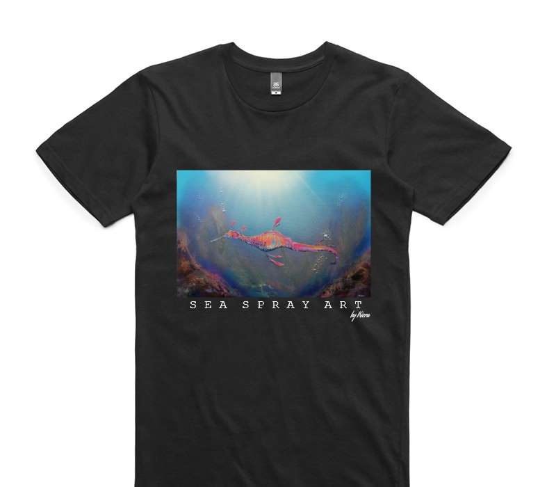 Custom AS Colour 100% Cotton Black T-Shirt