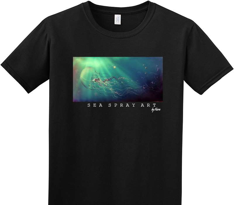 Custom Adult Soft Style 100% Cotton Black T-Shirt