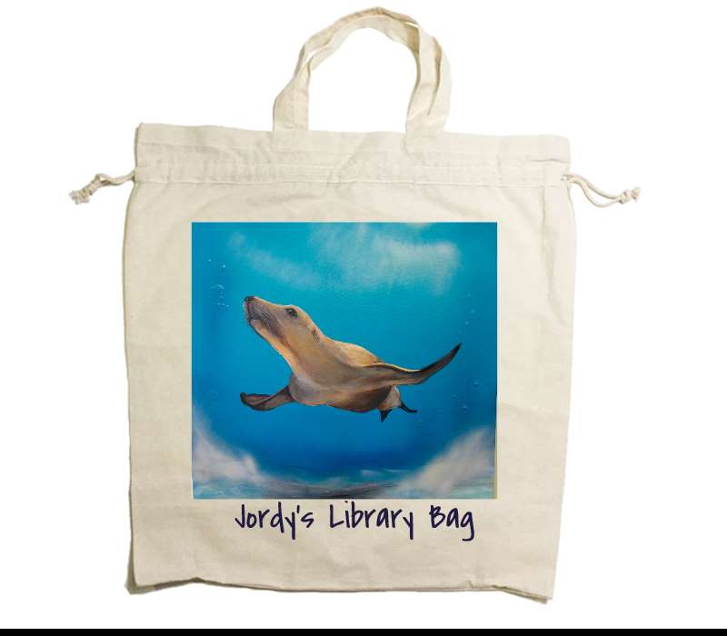 Custom Drawstring Tote Bag Cotton Calico