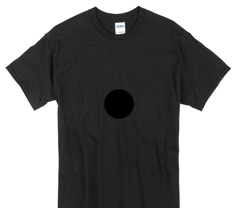 Custom Gildan 100% Cotton Black T-Shirt