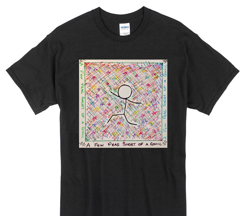 Custom Gildan 100% Cotton Black T-Shirt