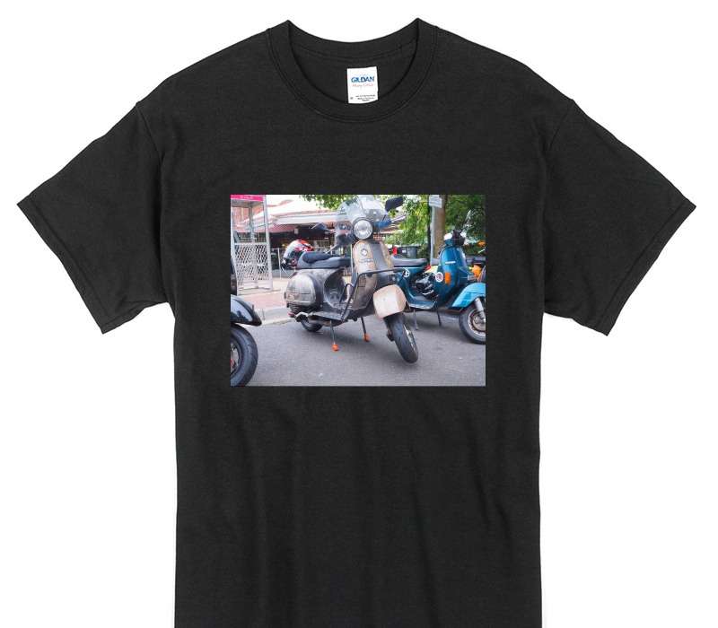 Custom Gildan 100% Cotton Black T-Shirt
