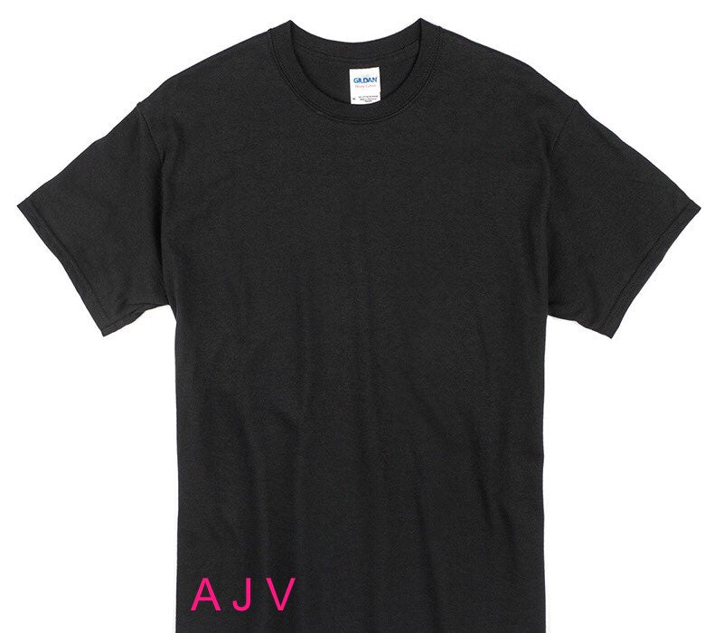 Custom Gildan 100% Cotton Black T-Shirt