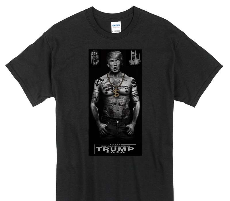 Custom Gildan 100% Cotton Black T-Shirt