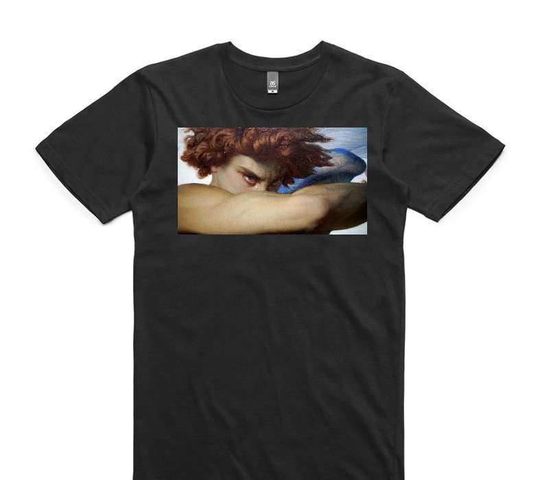 Custom AS Colour 100% Cotton Black T-Shirt