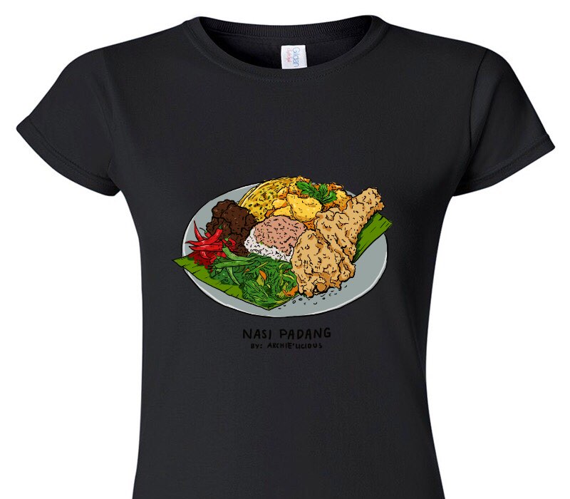 Custom Womens Soft Style 100% Cotton Black T-Shirt