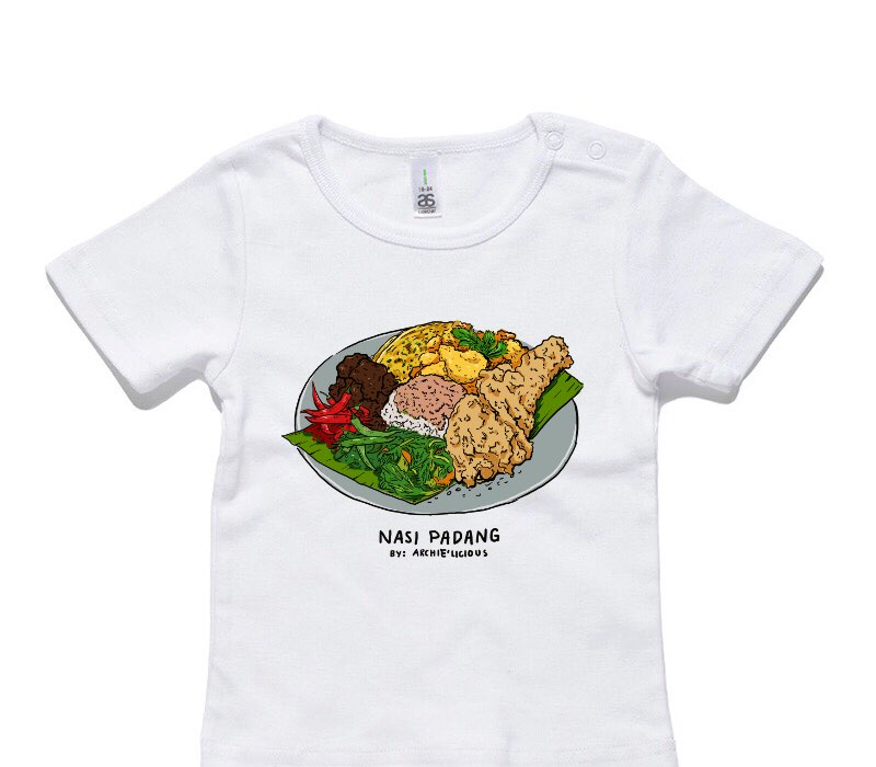 Custom AS Colour White Baby T-Shirt
