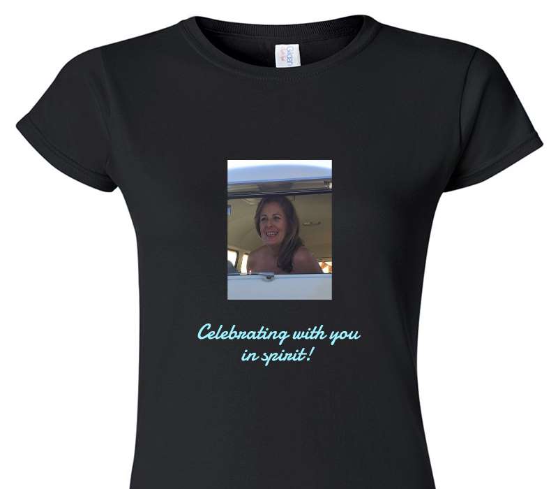 Custom Womens Soft Style 100% Cotton Black T-Shirt