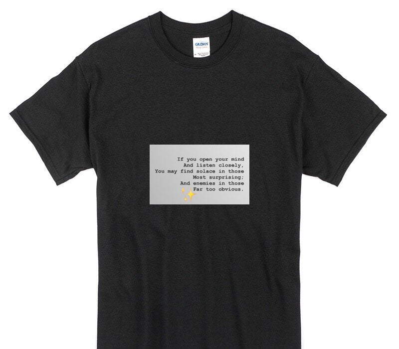 Custom Gildan 100% Cotton Black T-Shirt