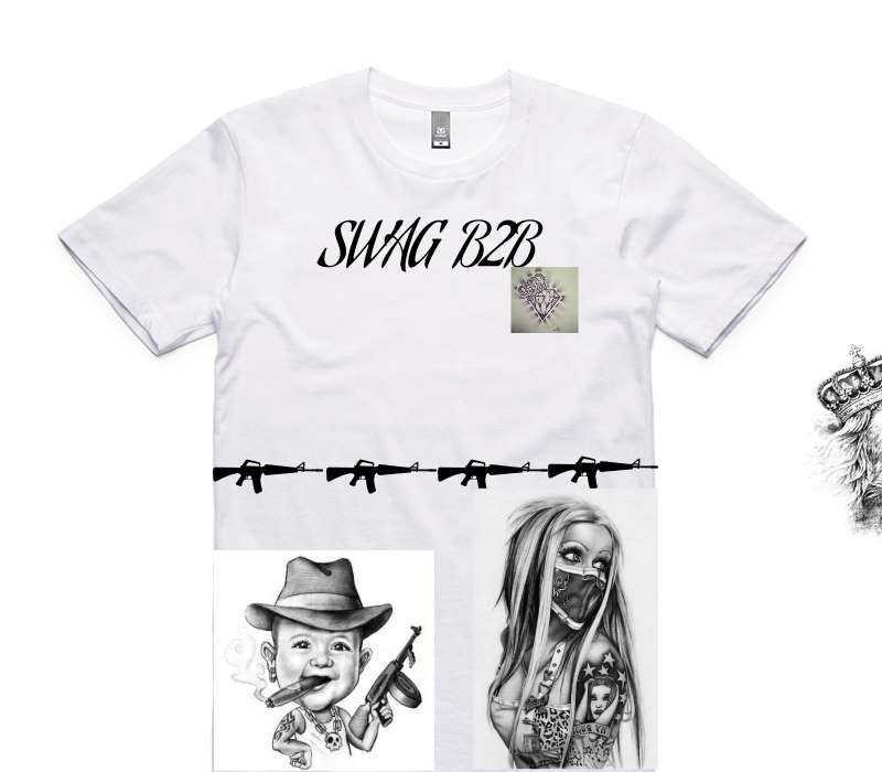 Custom AS Colour 100% Cotton White T-Shirt