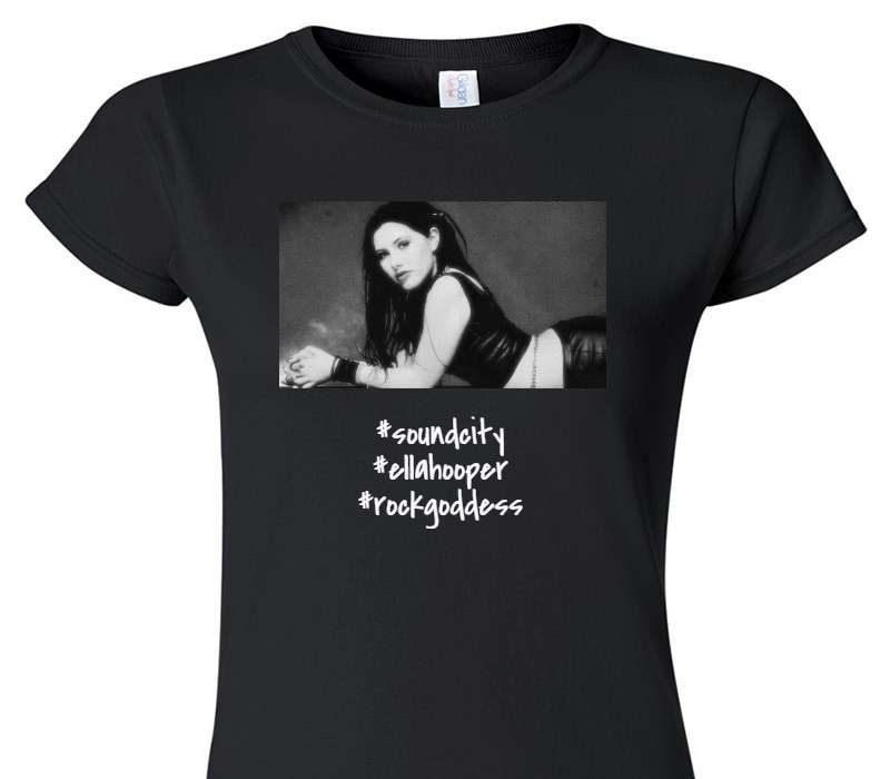 Custom Womens Soft Style 100% Cotton Black T-Shirt