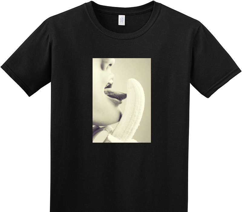 Custom Adult Soft Style 100% Cotton Black T-Shirt