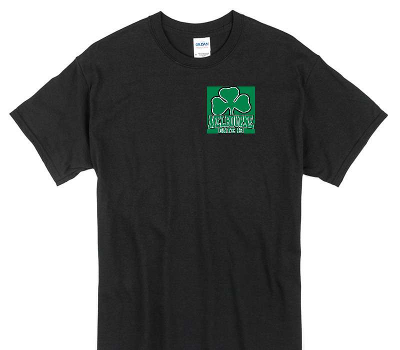 Custom Gildan 100% Cotton Black T-Shirt