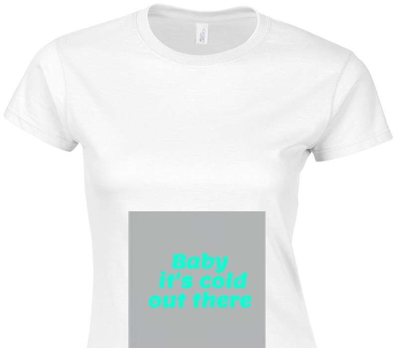 Custom Womens Soft Style 100% Cotton White T-Shirt