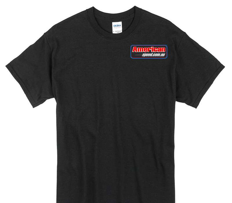 Custom Gildan 100% Cotton Black T-Shirt
