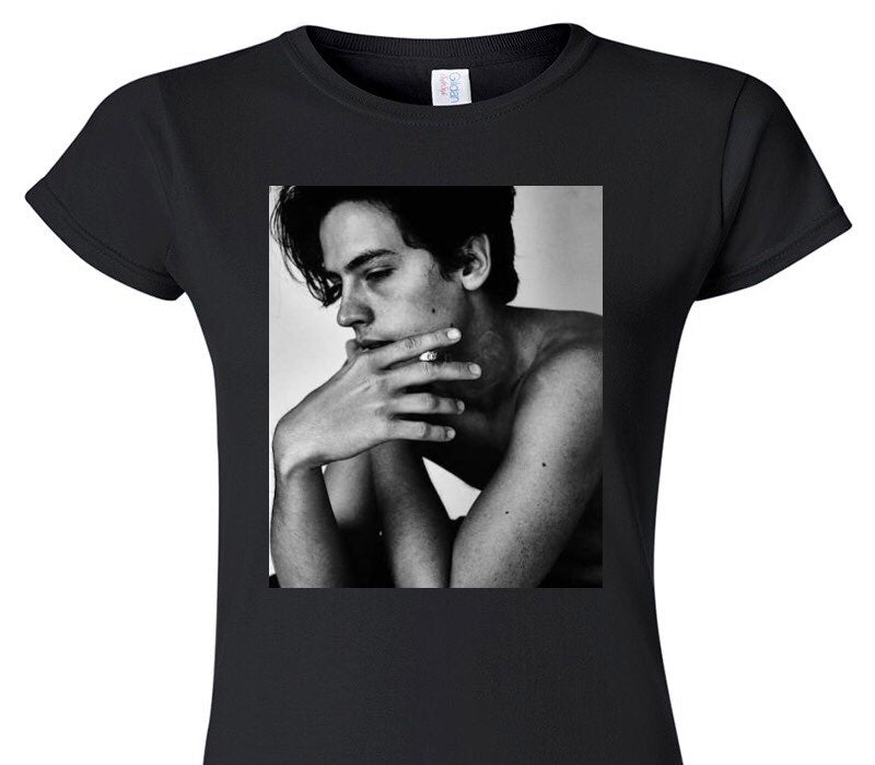 Custom Womens Soft Style 100% Cotton Black T-Shirt