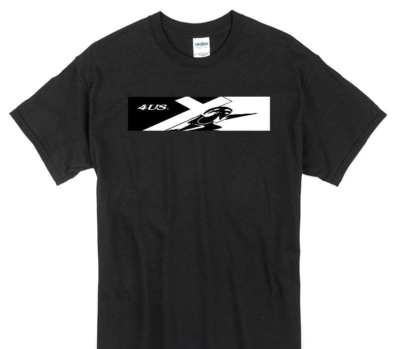 Custom Gildan 100% Cotton Black T-Shirt