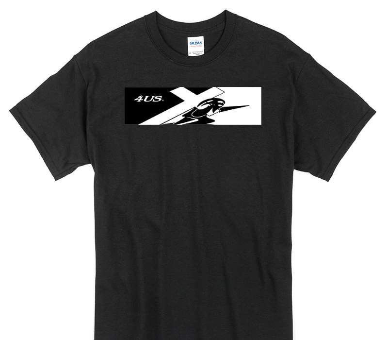 Custom Gildan 100% Cotton Black T-Shirt