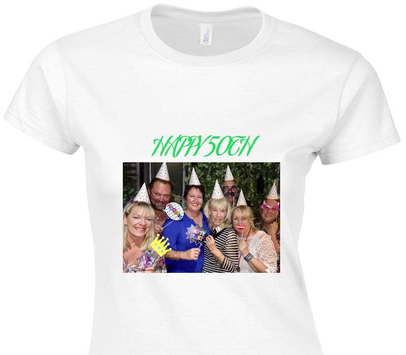 Custom Womens Soft Style 100% Cotton White T-Shirt