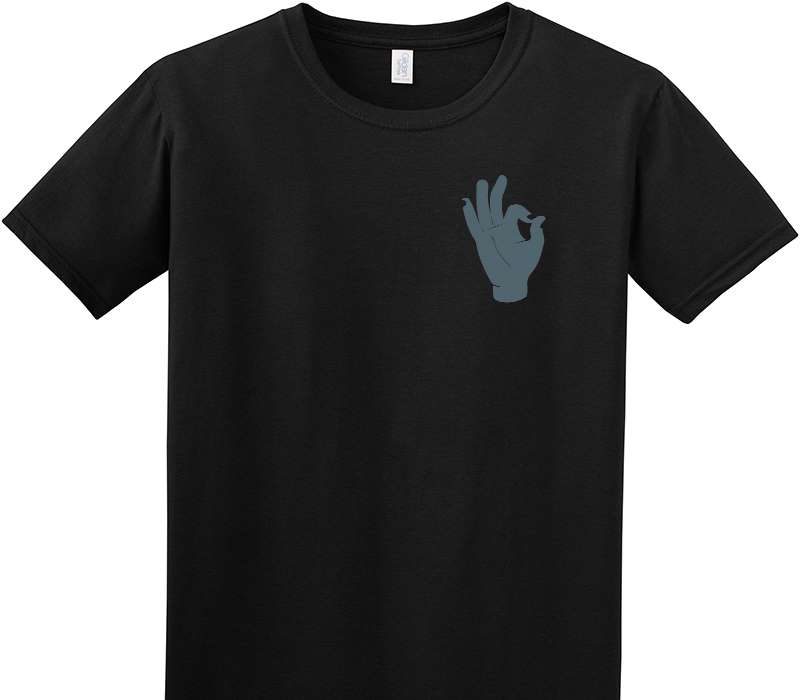 Custom Adult Soft Style 100% Cotton Black T-Shirt