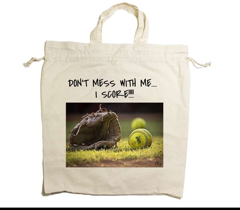 Custom Drawstring Tote Bag Cotton Calico
