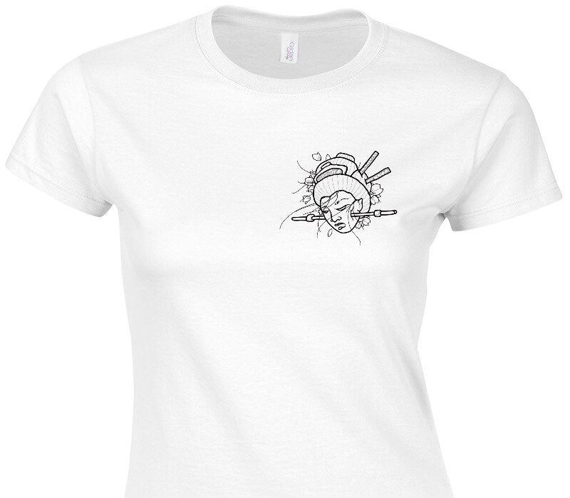 Custom Womens Soft Style 100% Cotton White T-Shirt