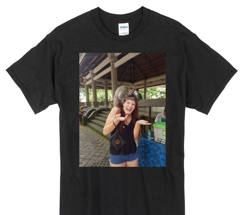 Custom Gildan 100% Cotton Black T-Shirt