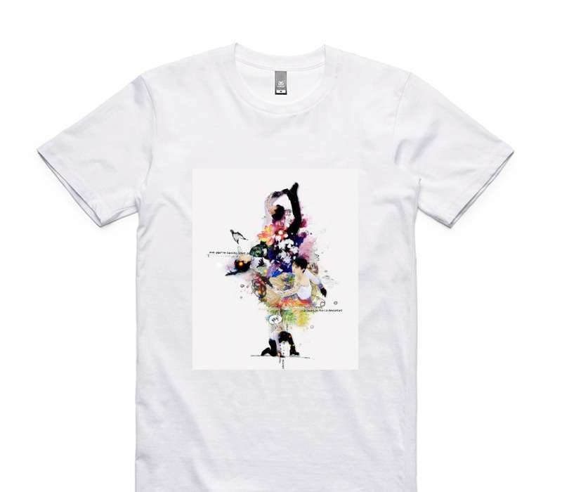 Custom AS Colour 100% Cotton White T-Shirt