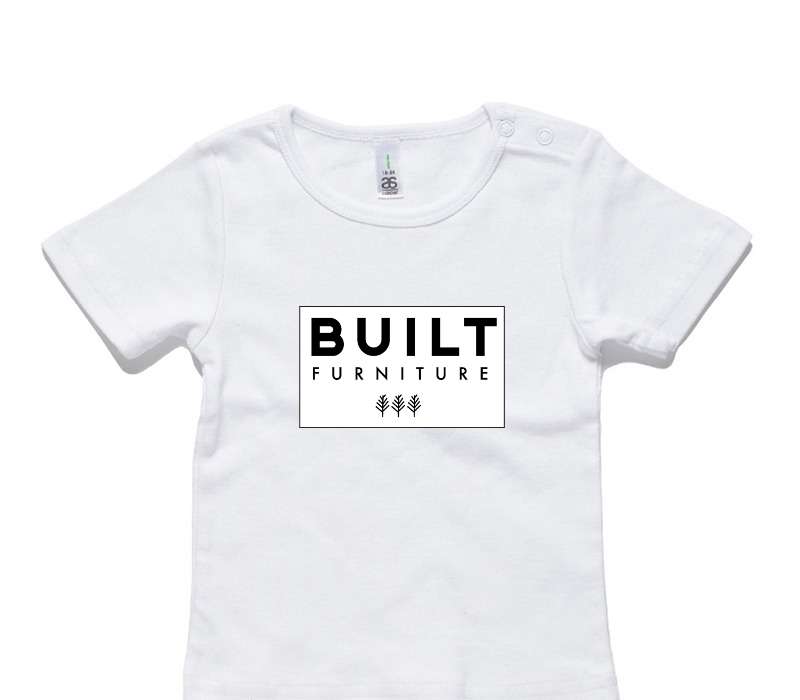 Custom AS Colour White Baby T-Shirt