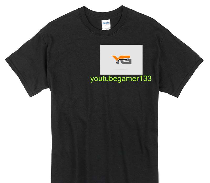 Custom Gildan 100% Cotton Black T-Shirt