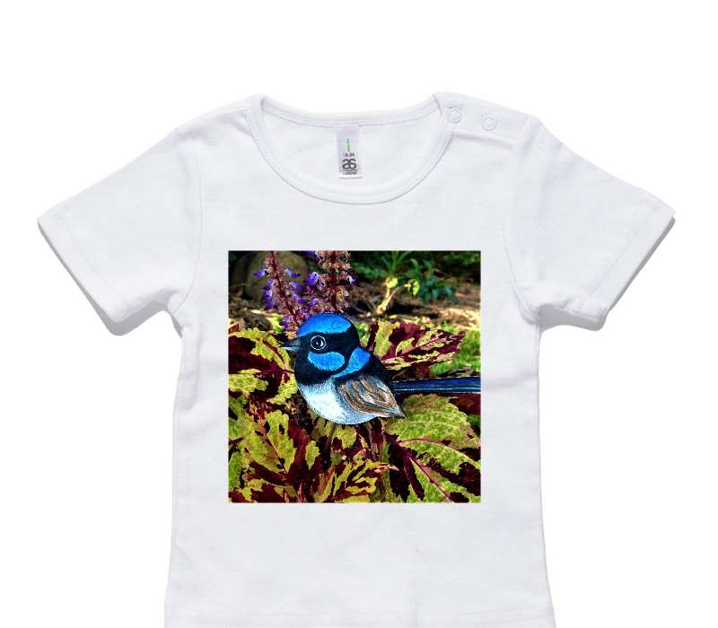 Custom AS Colour White Baby T-Shirt