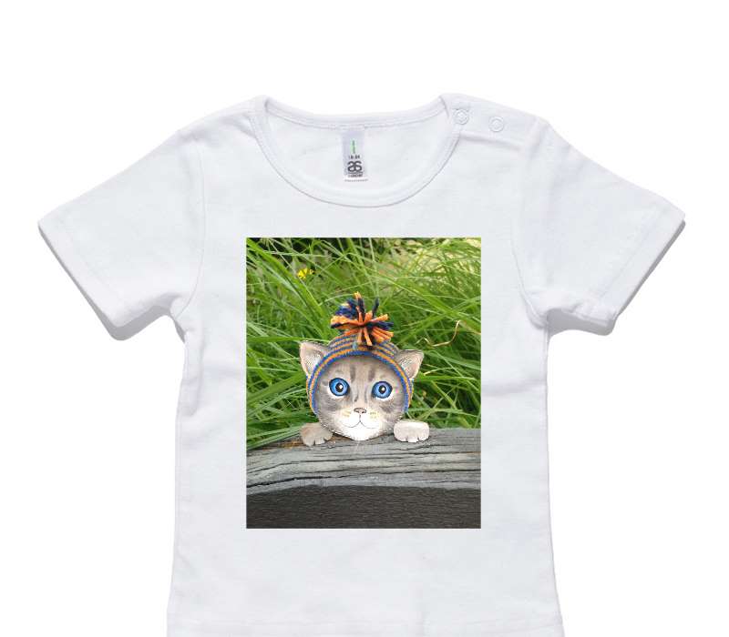 Custom AS Colour White Baby T-Shirt