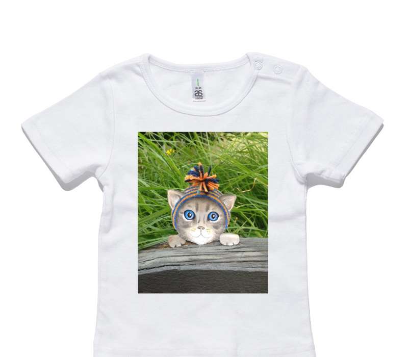 Custom AS Colour White Baby T-Shirt