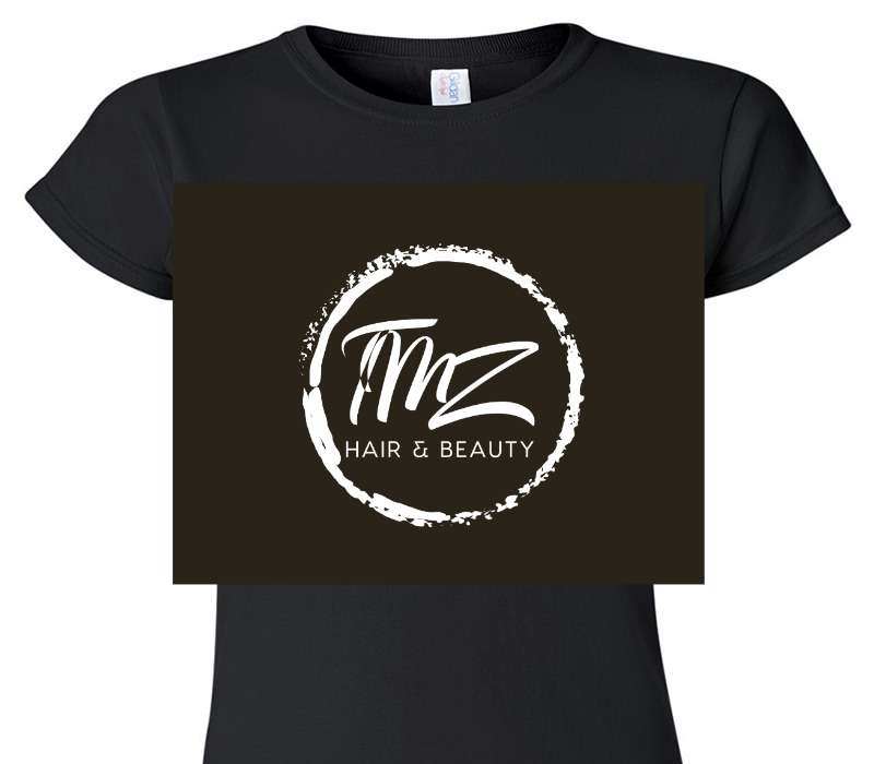 Custom Womens Soft Style 100% Cotton Black T-Shirt