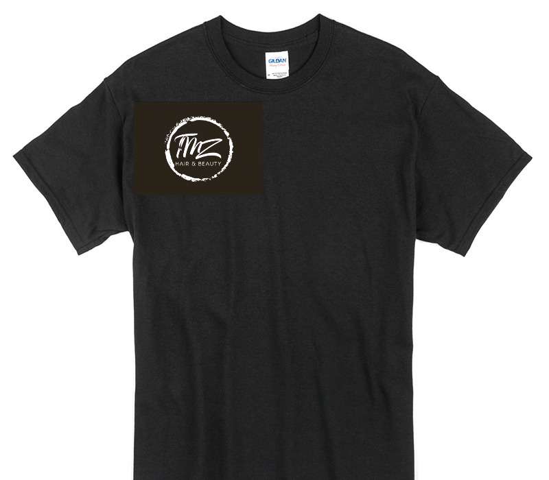 Custom Gildan 100% Cotton Black T-Shirt
