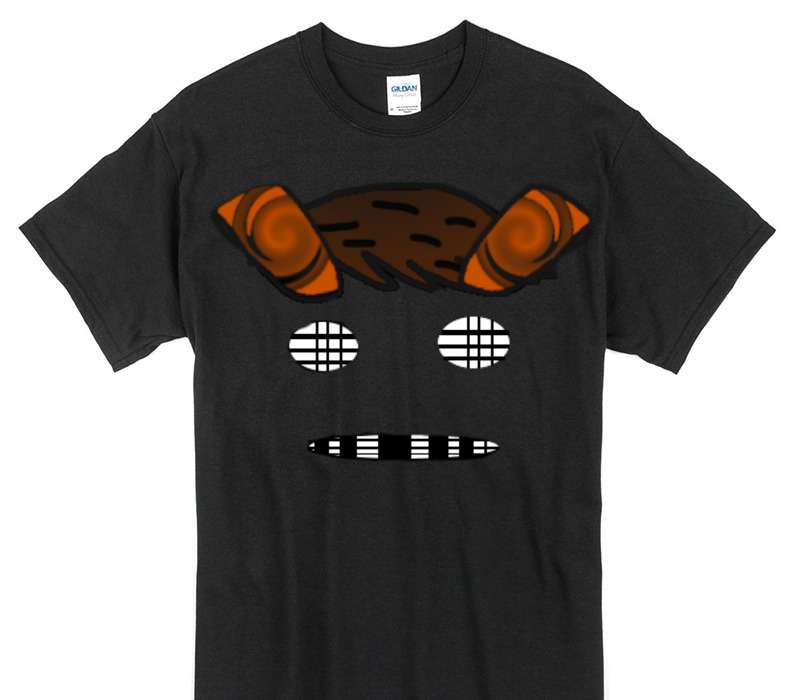 Custom Gildan 100% Cotton Black T-Shirt