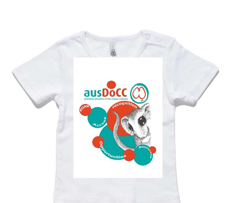 Custom AS Colour White Baby T-Shirt